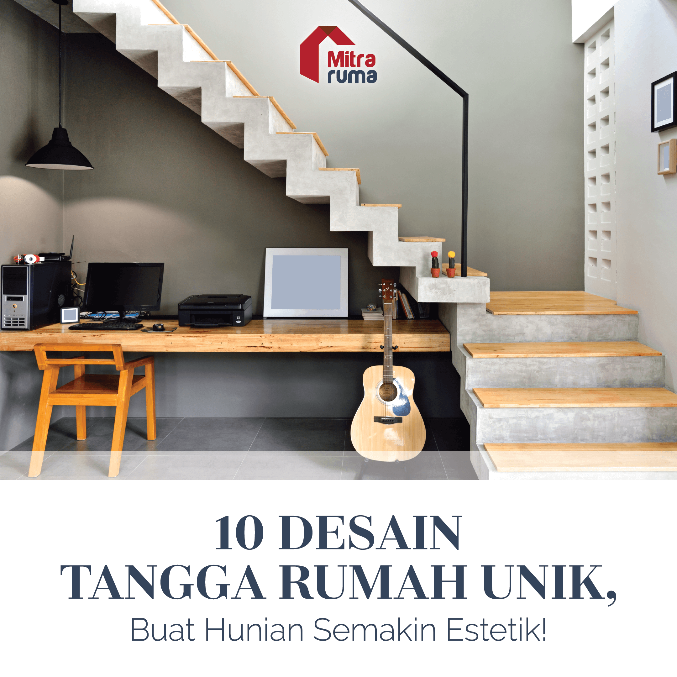 10 Desain Tangga Rumah Unik | Mitraruma